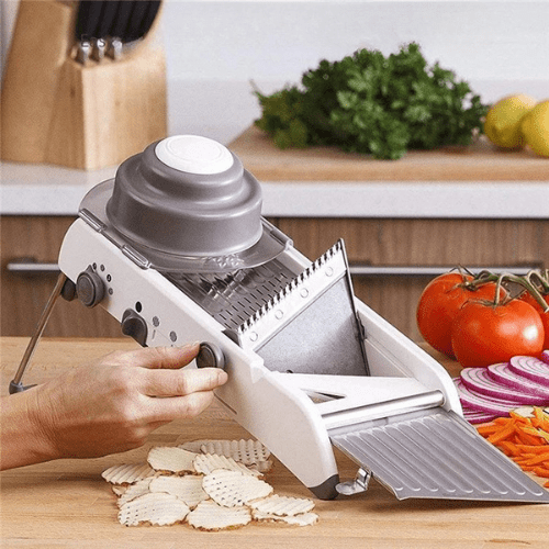 mandoline cuisine démonstration du réglage des lames