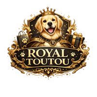 Logo Royal Toutou avec golden retriever doré
