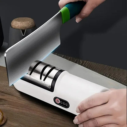 aiguiseur couteau électrique affutage d'un couperet