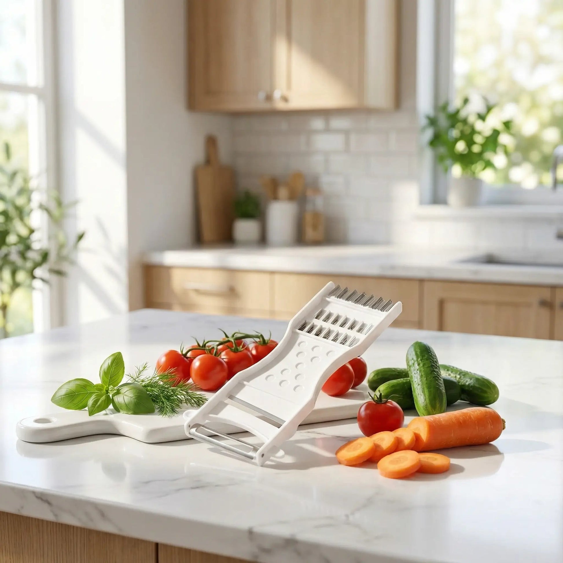 Coupe légumes coloris blanc