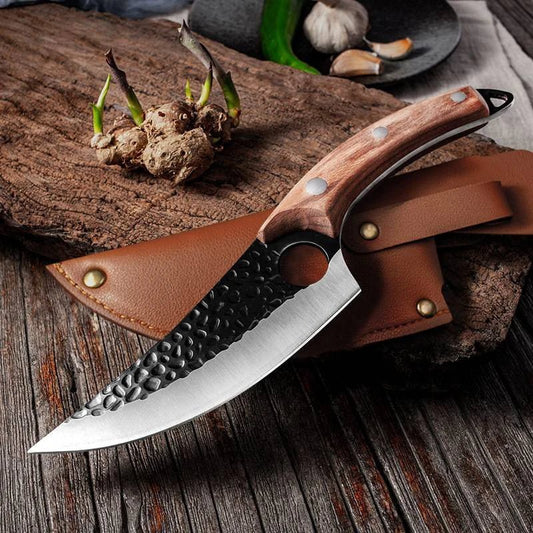  couteau à désosser marron avec son étui