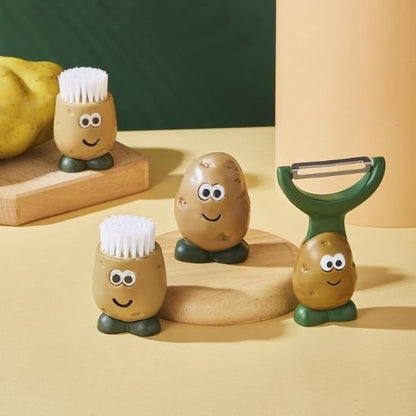 Econome présenté avec les deux brosses
