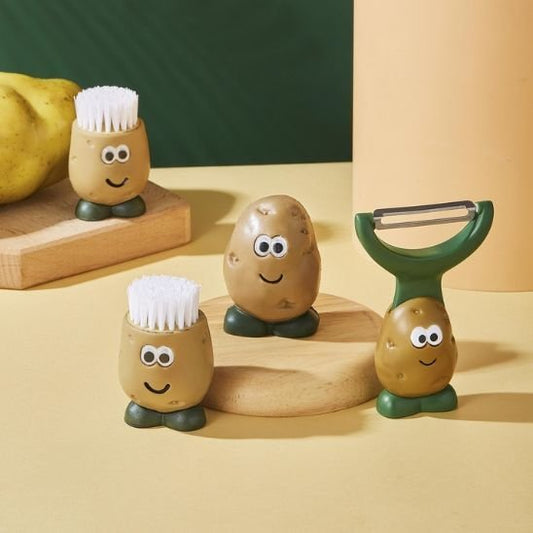 Econome présenté avec les deux brosses