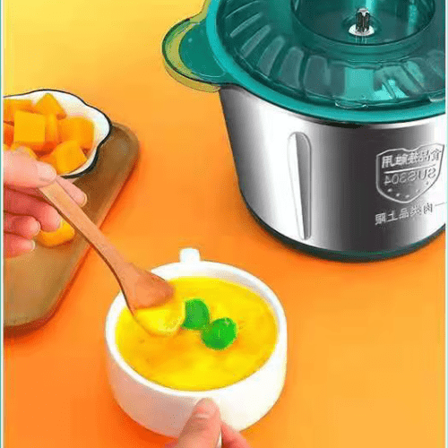 hachoir électrique avec bol de purée