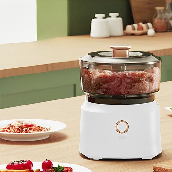 hachoir électrique blanc