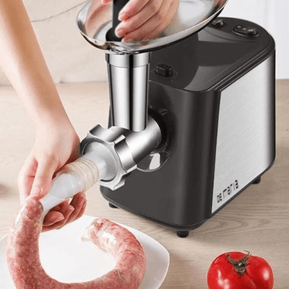 hachoir électrique préparation de saucisse