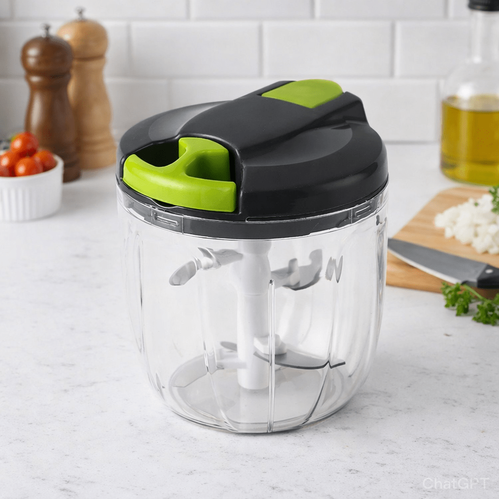 Hachoir manuel QuickCut grand modèle vert