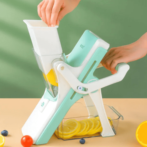 mandoline cuisine verte et blanche